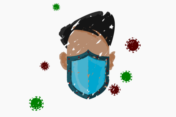 Brush Strokes Shield Mask: Graphics & Illustrations