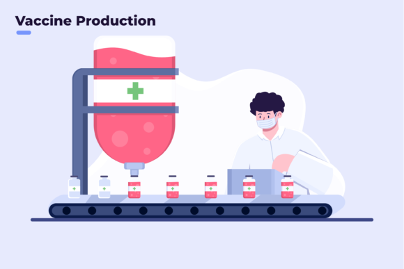 Covid-19 Vaccine Vector Graphics and Illustrations