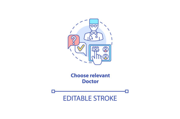Doctor Concept Icons for Medical Graphics