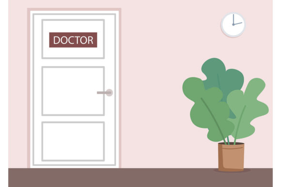 Doctor Office Flat Color Vector Graphics & Illustrations