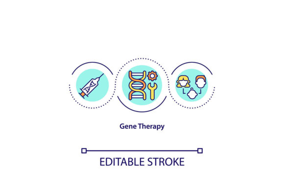 Gene Therapy Concept Icon: Graphics & Icons Review