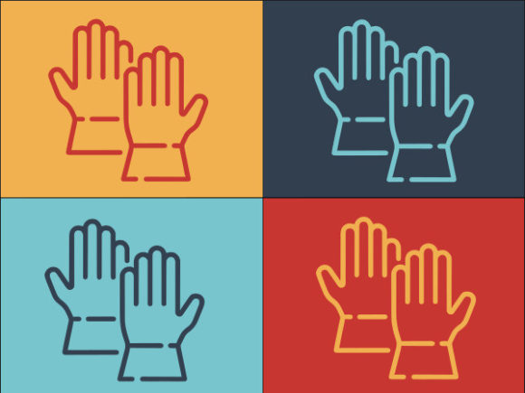 Health Medical Gloves: Modern Logos & Graphics