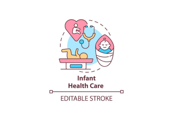 Infant Health Care Icon Graphics Review