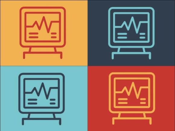 Medical Heart Rate Monitor Graphics & Logos Review