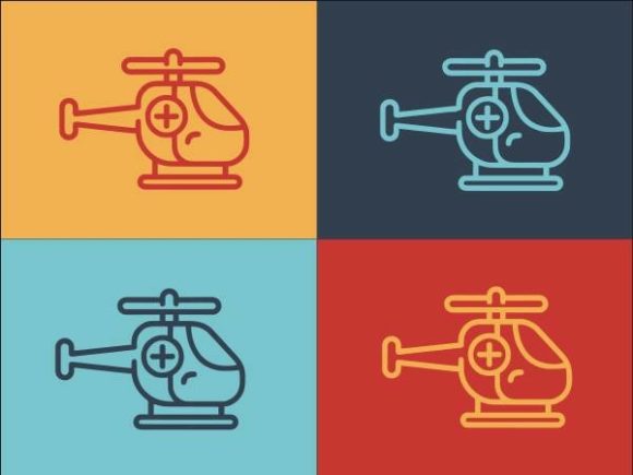 Medical Helicopter: Modern Logos and Graphics