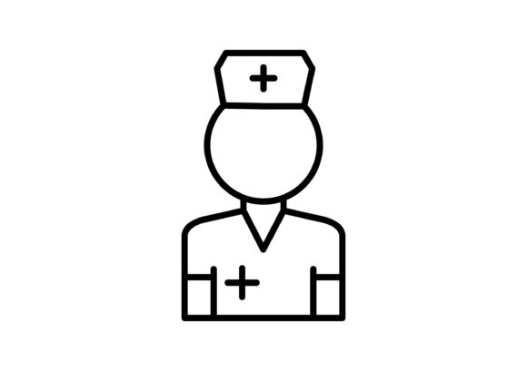 Nurse Line Icon Design: Graphics & Icons