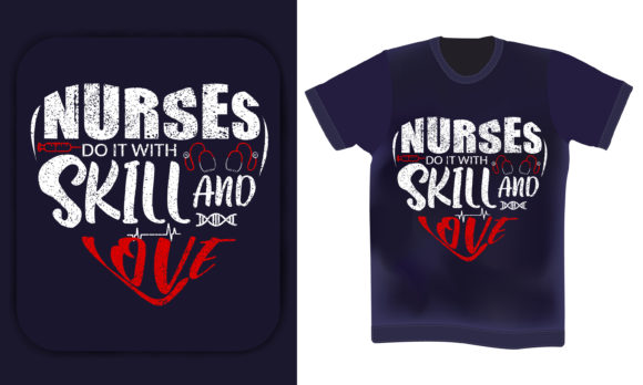 Nurses Do It with Skill Love: Graphics for Print Templates