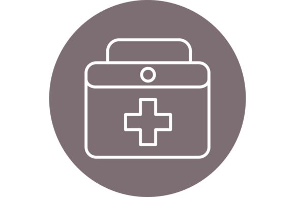 Review: Medical Kit Line Circle Icon Design