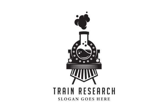Train Research Logo: Vintage Graphics for Logos